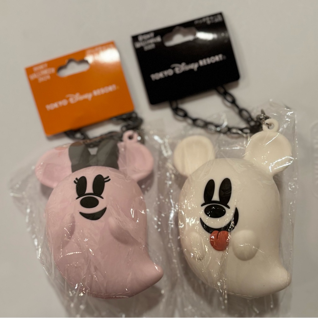 Tokyo Disney Halloween Mickey And Minnie Mouse Silicone Zipper Pouch / New W/Tag